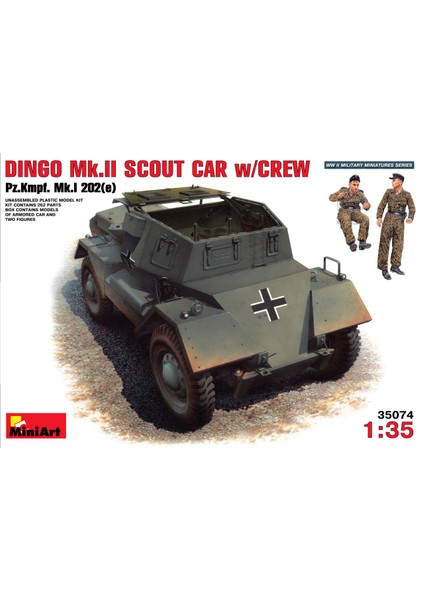 1/35 Ölçek Plastik Maket, Dingo Mk Iı Ve Mürettebatı