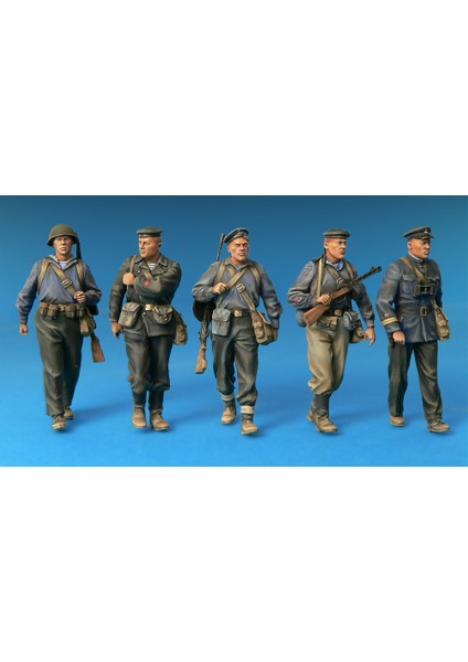 1/35 Ölçek Plastik Maket, Sovyet Donanma Birliği, Silah Ve Ekipmanlı Özel Sürüm