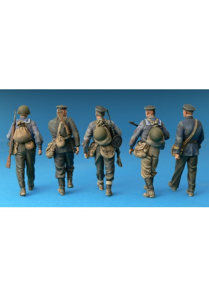 1/35 Ölçek Plastik Maket, Sovyet Donanma Birliği, Silah Ve Ekipmanlı Özel Sürüm