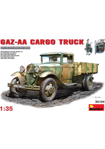 1/35 Ölçek Plastik Maket, Gaz-Aa Kargo Kamyonu