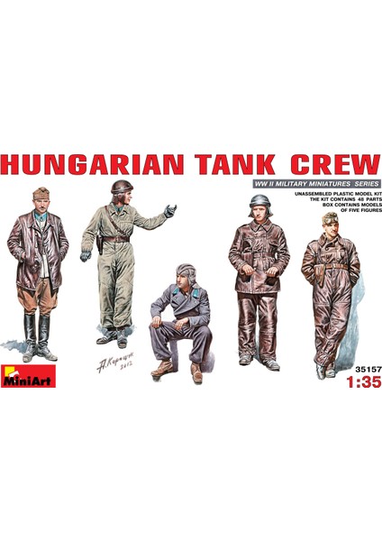 1/35 Ölçek Plastik Maket, Macar Tank Mürettebatı