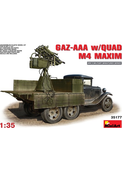 1/35 Ölçek Plastik Maket, Gaz-Aaa Ve Quad M-4 Maxim