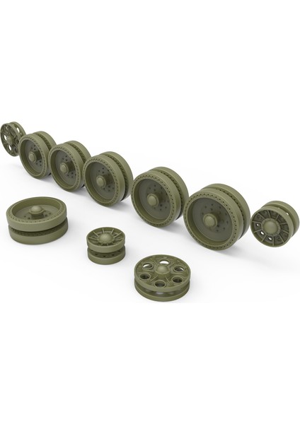1/35 Ölçek Plastik Maket, T-34 1942-43 Serisi Tekerlek Seti fiyatları