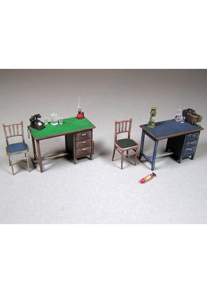 1/35 Ölçek Plastik Maket, Ofis Mobilya Ve Aksesuarları modelleri