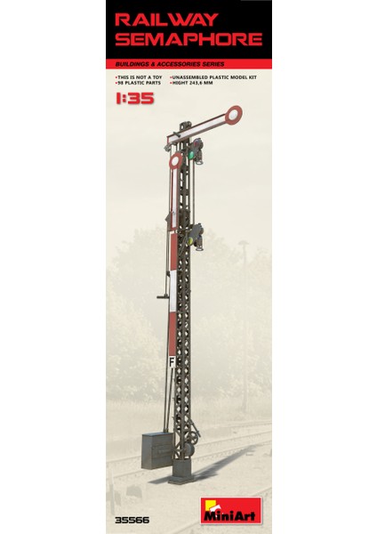 1/35 Ölçek Plastik Maket, Demiryolu Semaforu