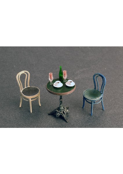 1/35 Ölçek Plastik Maket, Kafe Mobilyası Ve Aksesuarları modelleri