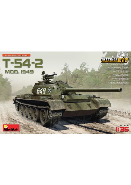 1/35 Ölçek Plastik Maket, T-54-2 Md 1949 İç Yapısıyla