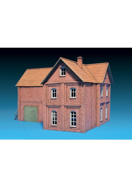1/72 Ölçek Plastik Maket, Atölye Ve Yönetim Binası, Renkli Kit