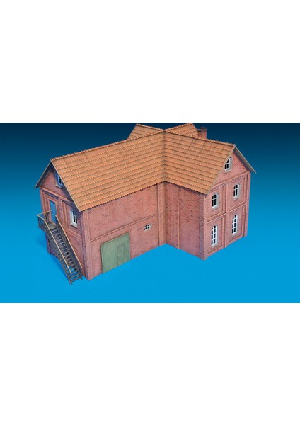 1/72 Ölçek Plastik Maket, Atölye Ve Yönetim Binası, Renkli Kit