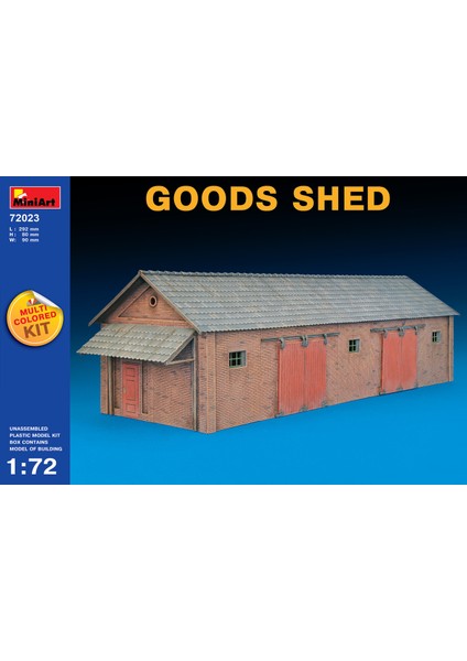 1/72 Ölçek Plastik Maket, Ürün Deposu, Renkli Kit