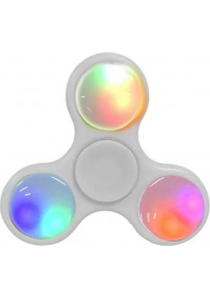 Favorim Shop Işıklı Stres Çarkı ( Hand Spinner ) Orjinal Beyaz