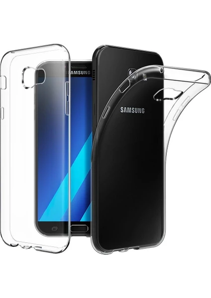 Case 4U Samsung Galaxy A7 2017 Kılıf Silikon Şeffaf