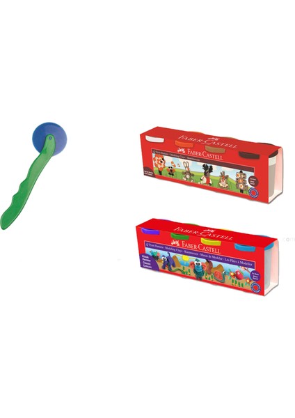 . Oyun Hamuru Klasik Renkler + Toprak Renkler 8 Renk Oyun Hamuru + Oyun Hamuru kesme Aleti