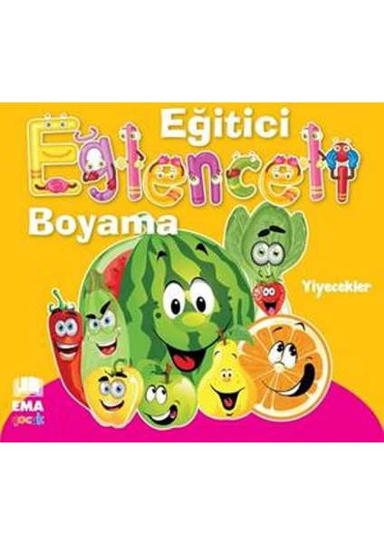 Eğitici Eğlenceli Boyama : Yiyecekler