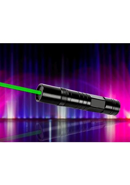 Yeşil Şarjlı Lazer Pointer 1000 (Yakar) + YEDEK PİL HEDIYELI