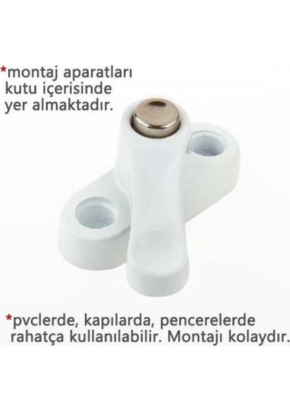 Pvc Kapı Pencere Emniyet Kilidi - Pimapen Kilidi - ÇELİK - 6 Adet