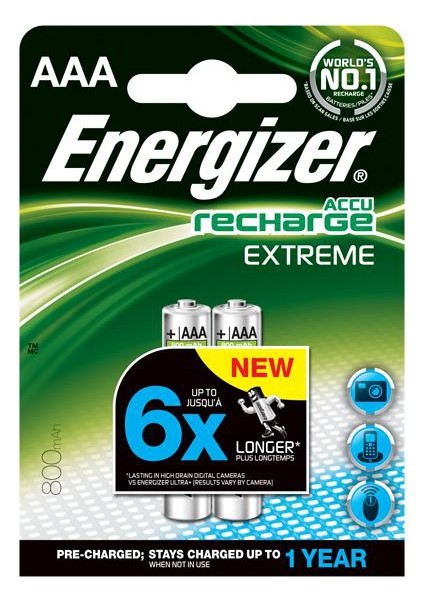 Extreme Aaa Size 1.2V 800 Mah 2Li Blister
