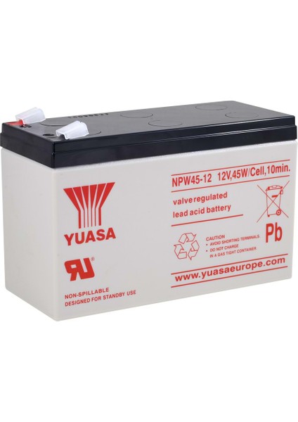 Npw45-12 12V 9 Ah Bakımsız Kuru Akü