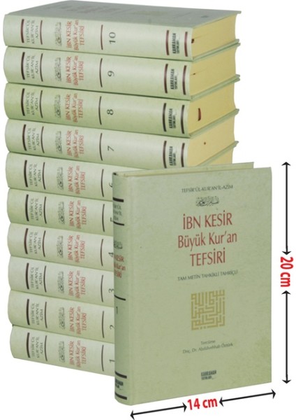 Bn Kesir Büyük Kuran Tefsiri (10 Cilt,Sempatik Boy) - İbn Kesir