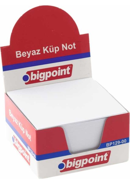 129 Küp Not Beyaz 8X8 Cm