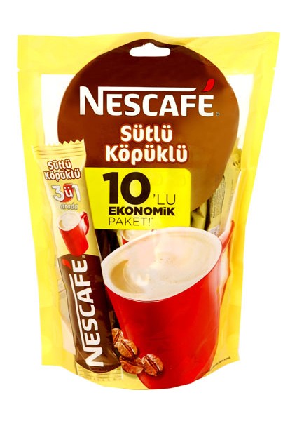 3 Ü 1 Arada Sütlü Köpüklü 10'Lu Ekonomik Paket