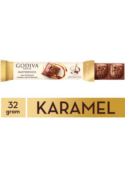 Masterpieces Karamel Bar 32 gr x 12 Adet