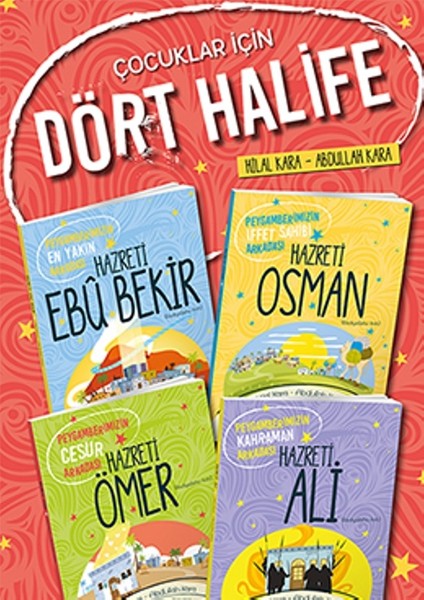 Çocuklar İçin Dört Halife Set (4 Kitap)