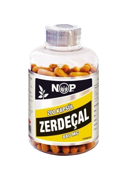 Nop Naturel Zerdeçal | Zerdeçal 200 Kapsül X 880Mg | Turmeric