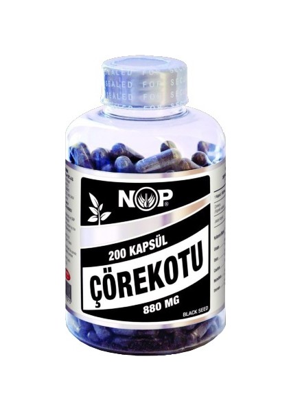 Nop Naturel Çörekotu Tohumu 200 Kapsül X 880Mg | Black Cumin Seed