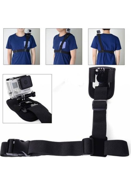 Gopro Session 5 Ve Hero 5-4-3-3+ İçin Omuz Askısı Tutucu Shoulder Strap