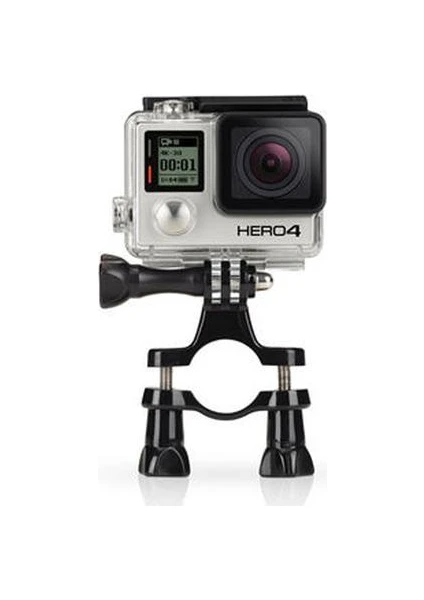 Gopro 5-4-3-3+-2 Ve Session Modelleri İçin Biklet Gidon Aparatı Oval Çok Açı Tutucu