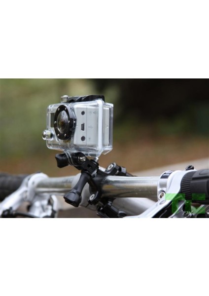 Gopro 5-4-3-3+-2 Ve Session Modelleri İçin Biklet Gidon Aparatı Oval Çok Açı Tutucu