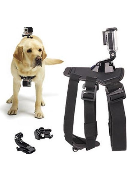 Gopro Hero 5-4-3-3+ , Sjcam Ve Session İçin Köpek Askısı Çift Kamera Tutucu Aparatı Dog Strap modelleri