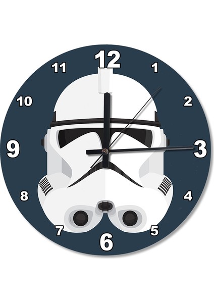 Star Wars Klon Asker Ahşap Duvar Saati