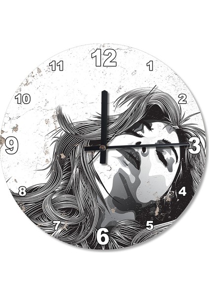 Uyuyan Güzel Kız Tasarım Duvar Saati