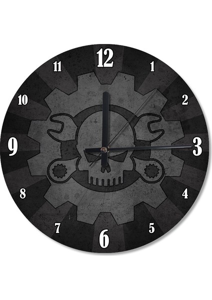 Mekanik Kuru Kafa Akarlı Duvar Saati