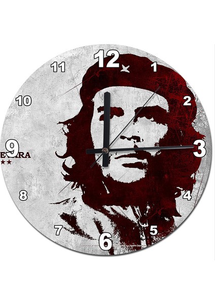 Ernesto Che Guevara Baskılı Duvar Saati