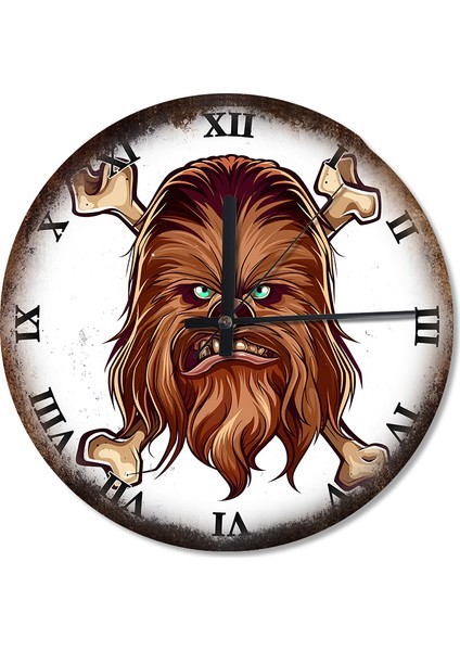 Tablomega Star Wars Chewbacca Sessiz Duvar Saati