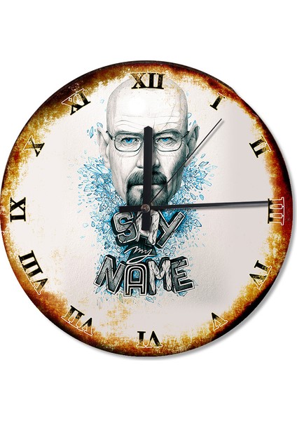 Say My Name Roma Rakamlı Dekoratif Duvar Saati