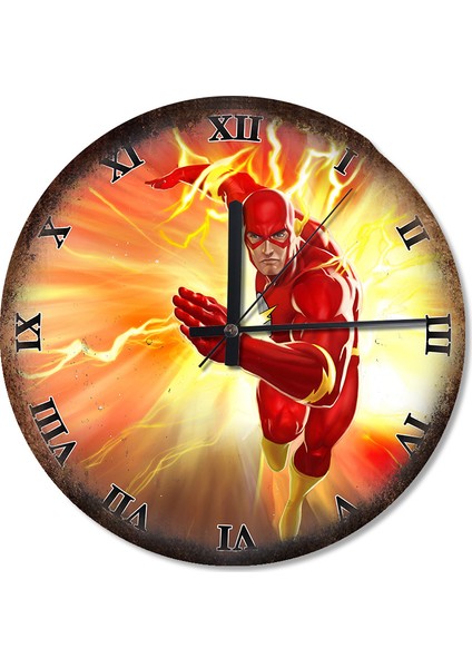 Flash Roma Rakamlı Akarlı Duvar Saati