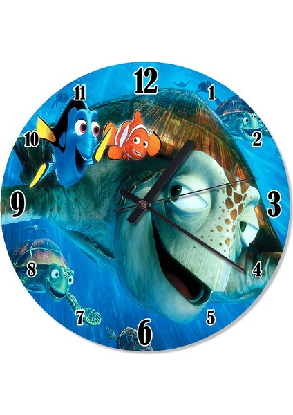Kayıp Balık Nemo Çocuk Odası Duvar Saati