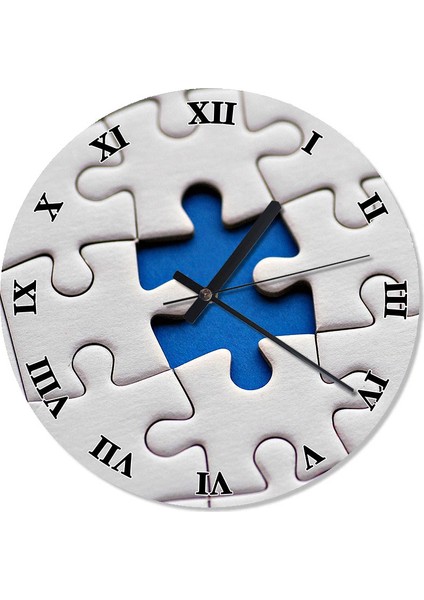 Kayıp Parça Puzzle Dekoratif Duvar Saati