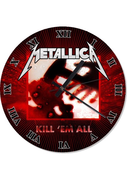 Metallica - Kill 'Em All Duvar Saati