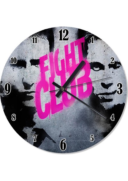 Fight Club Özel Tasarlanmış Duvar Saati