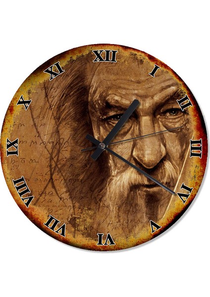 Gandalf Yüzüklerin Efendisi Duvar Saati