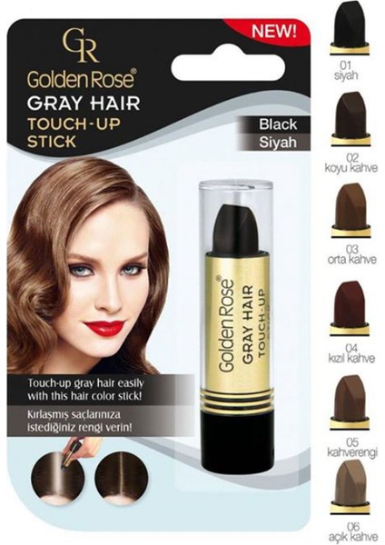 Golden Rose Gray Hair Touch-Up Stick Geçici Saç Rötüş Boyası