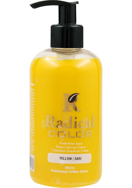 Radical Color Su Bazlı Saç Boyası Sarı 250 Ml