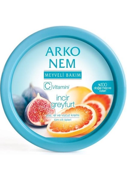 Nem Canlandırıcı Bakım Kremi 300 Ml İncir&Greyfurt