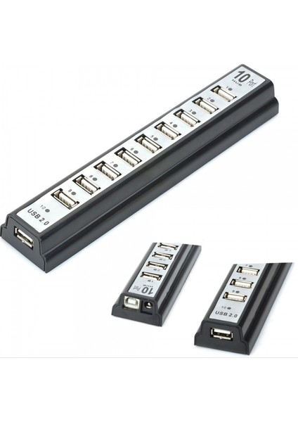 HD113 Çoğaltıcı 10 Port 2.0 USB Girişli USB Hub