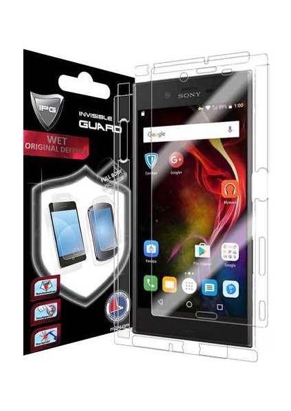 Sony Xperia XZ Görünmez Tam Kaplama (Ekran ve Arka Koruma)